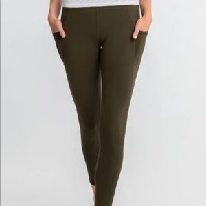 gottex nylon rachel ankle legging olive